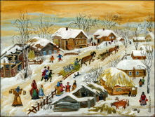 Winter Road to a Village. 2005